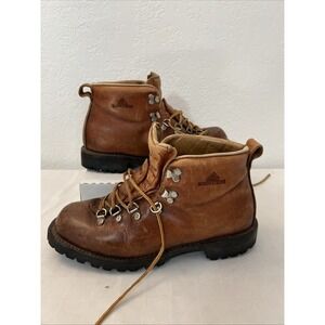 VTG Hiking Boots Wood N Stream Weinbrenner‎ Womens 8E Wide leather brown trail